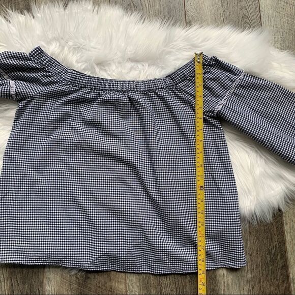 Abercrombie & Fitch Off the Shoulder Gingham Top - Picture 6 of 11